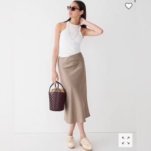 J.Crew Slip Skirt in Warm Boulder Size XS